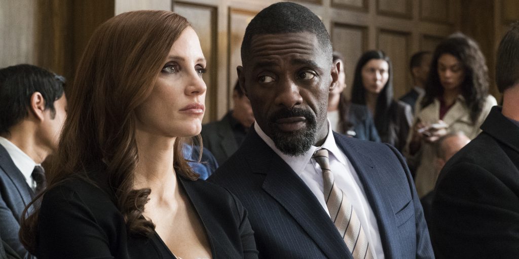 Jessica Chastain and Idris Elba in MOLLY'S GAME