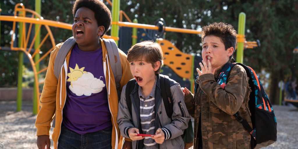 (from left) Lucas (Keith L. Williams), Max (Jacob Tremblay) and Thor (Brady Noon) in "Good Boys," written by Lee Eisenberg and Gene Stupnitsky and directed by Stupnitsky.