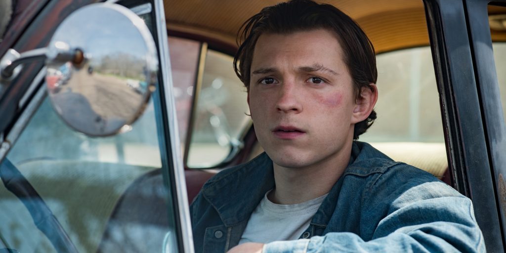 The Devil All The Time: Tom Holland as Arvin Russell. Photo Cr. Glen Wilson/Netflix © 2020