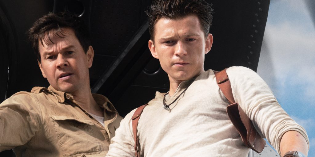 Mark Wahlberg stars as Victor “Sully” Sullivan and Tom Holland is Nathan Drake in Columbia Pictures' UNCHARTED.  Photo by: Clay Enos