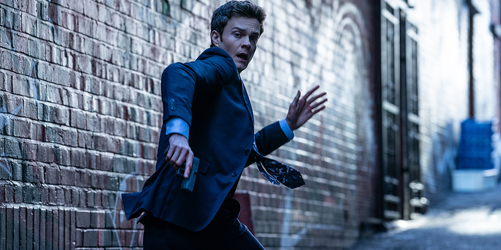 Jack Quaid as “Nate" in Novocaine from Paramount Pictures.